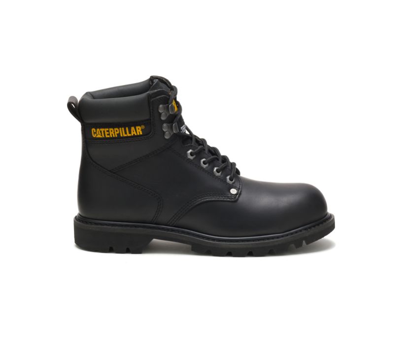 Caterpillar Second Shift Steel Toe - Sicherheitsstiefel Herren Schwarz - Schweiz VFJC-12437